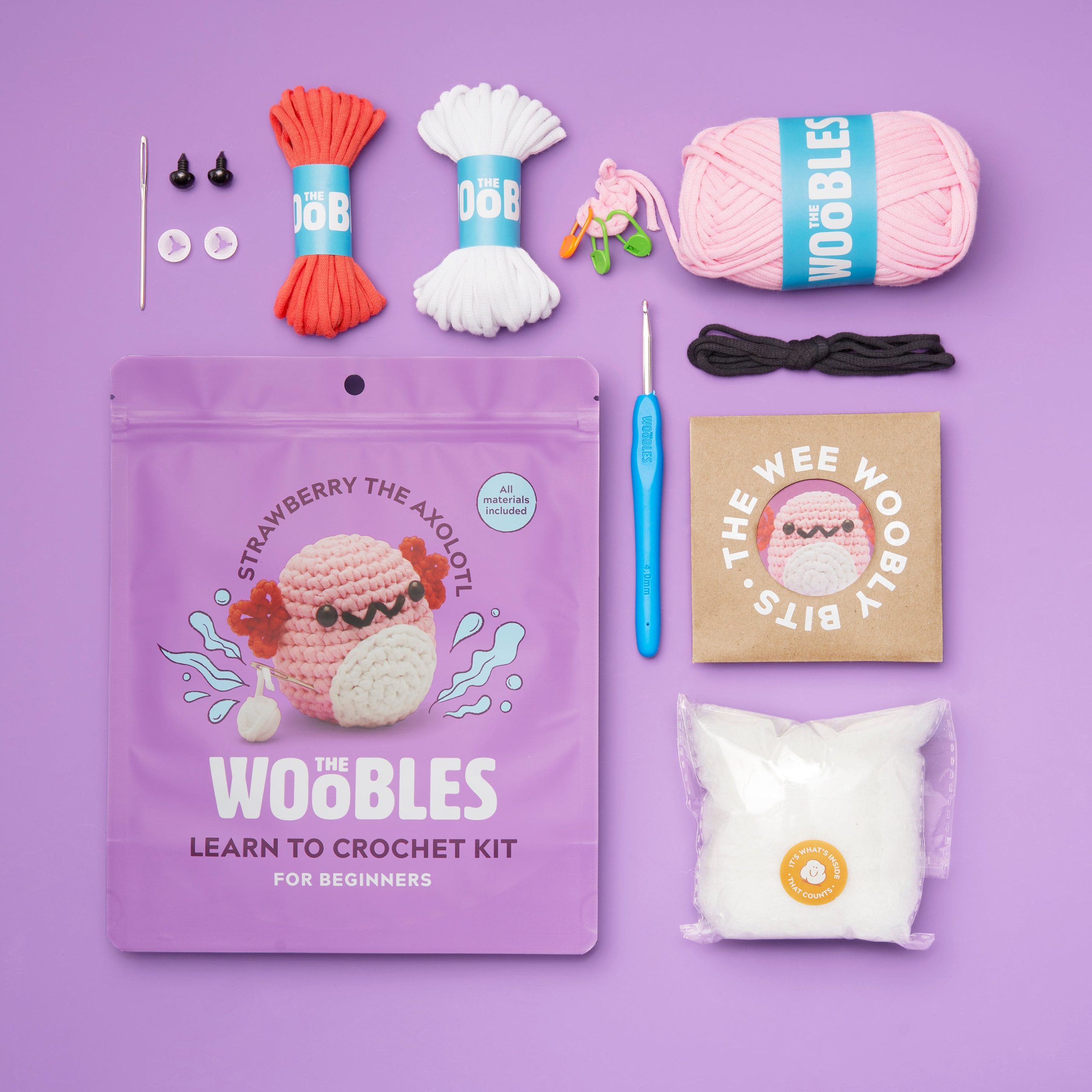 Limited Edition Axolotl Crochet Kit | The Woobles - Image 2