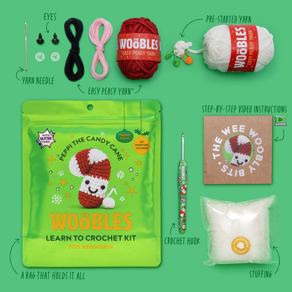Peppi the Candy Cane Crochet Kit | The Woobles - Image 2