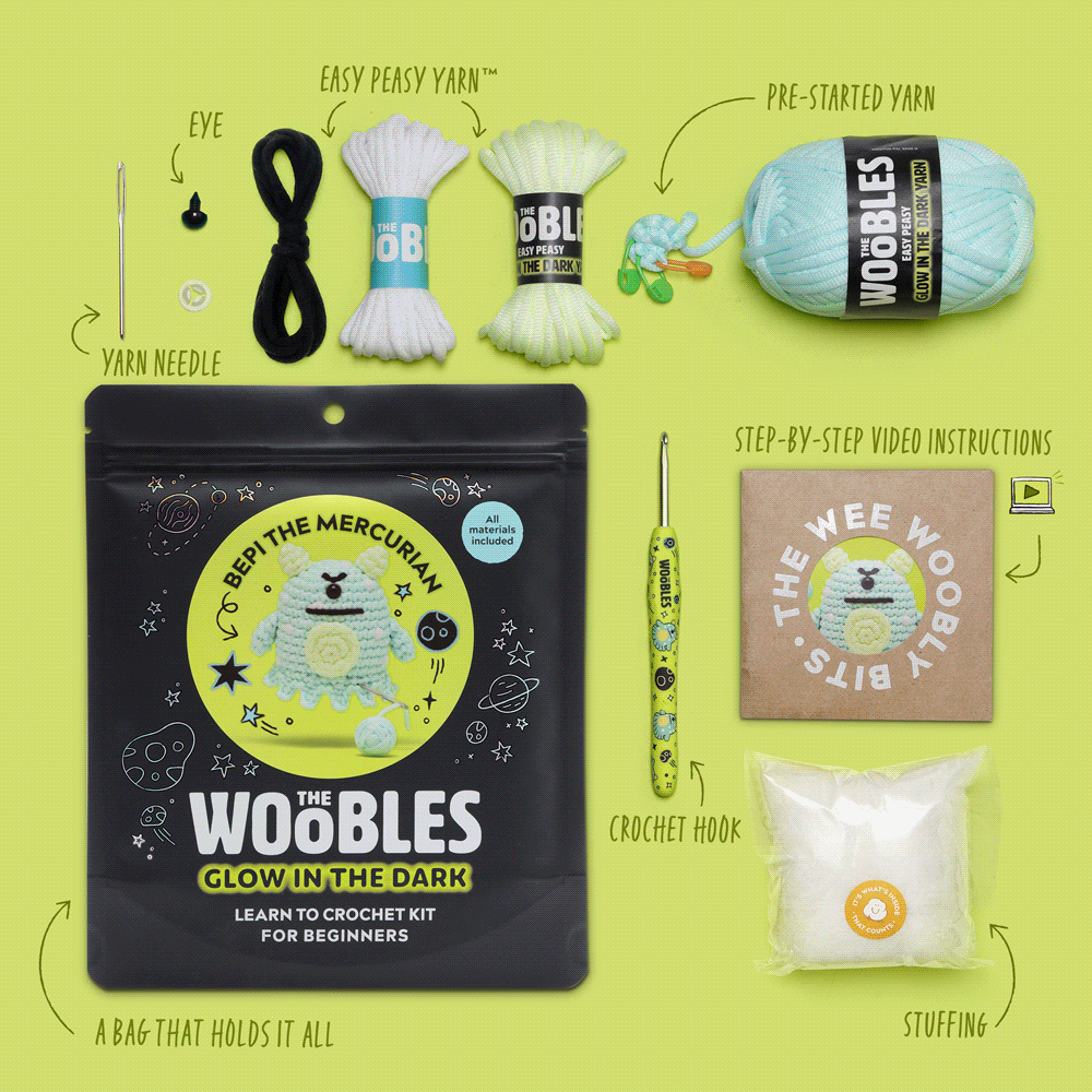 Bepi the Mercurian Crochet Kit | The Woobles - Image 6