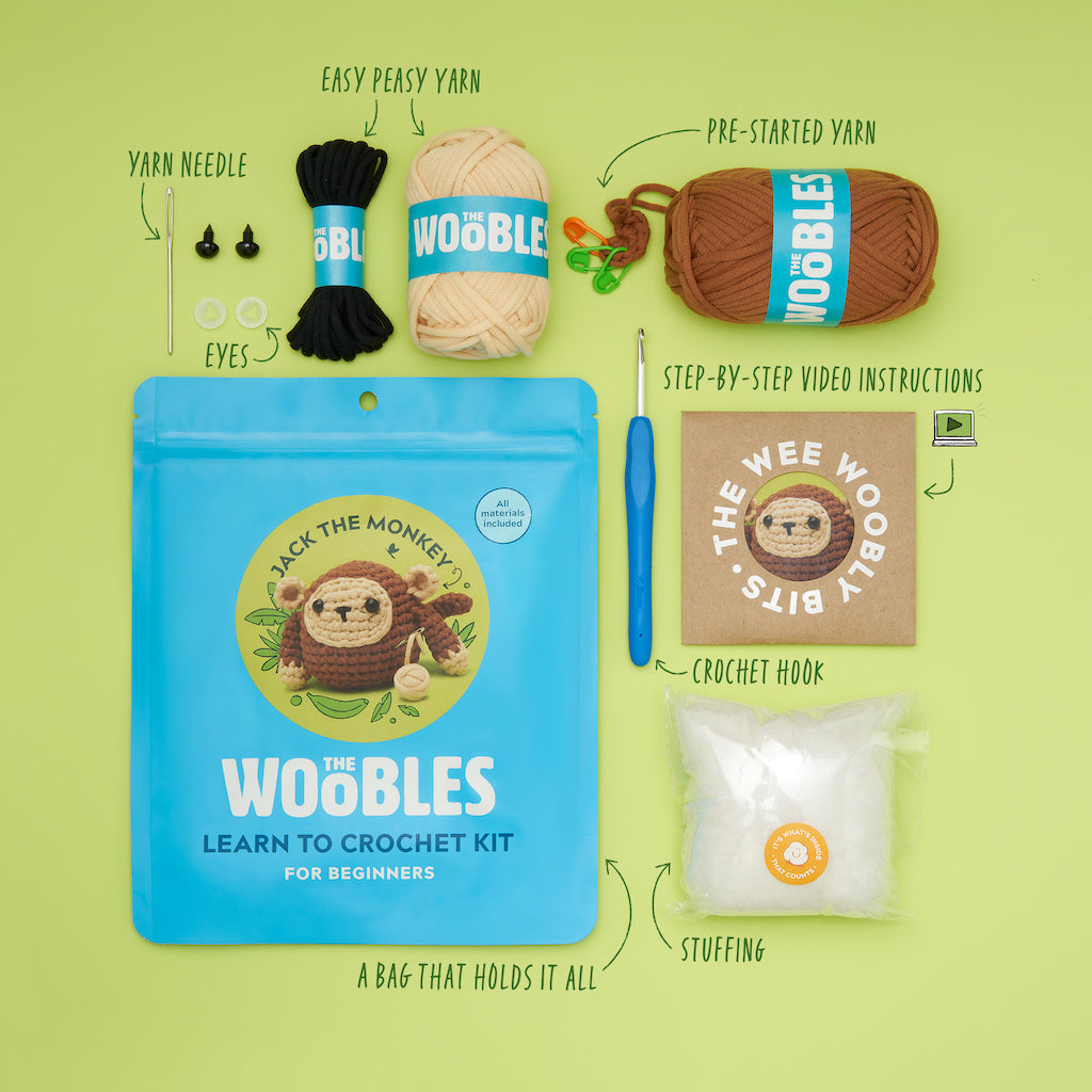 Monkey Crochet Kit for Beginners | The Woobles - Image 2