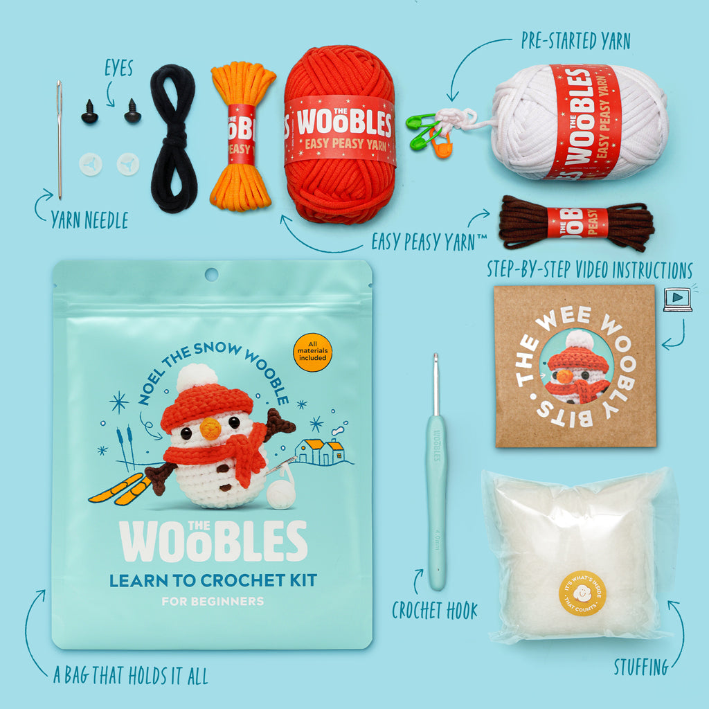 Noel the Snow Wooble Crochet Kit | The Woobles - Image 3