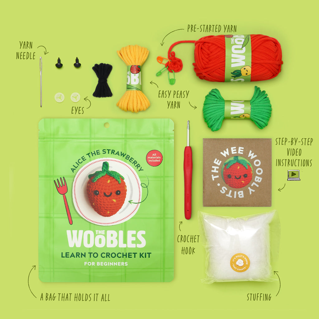 Strawberry Crochet Kit | The Woobles - Image 2