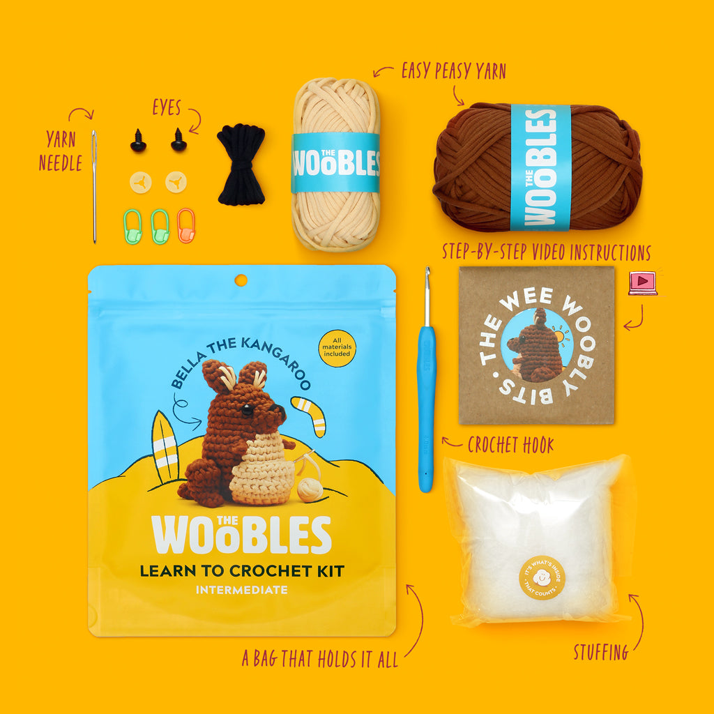 Kangaroo Crochet Kit | The Woobles - Image 2