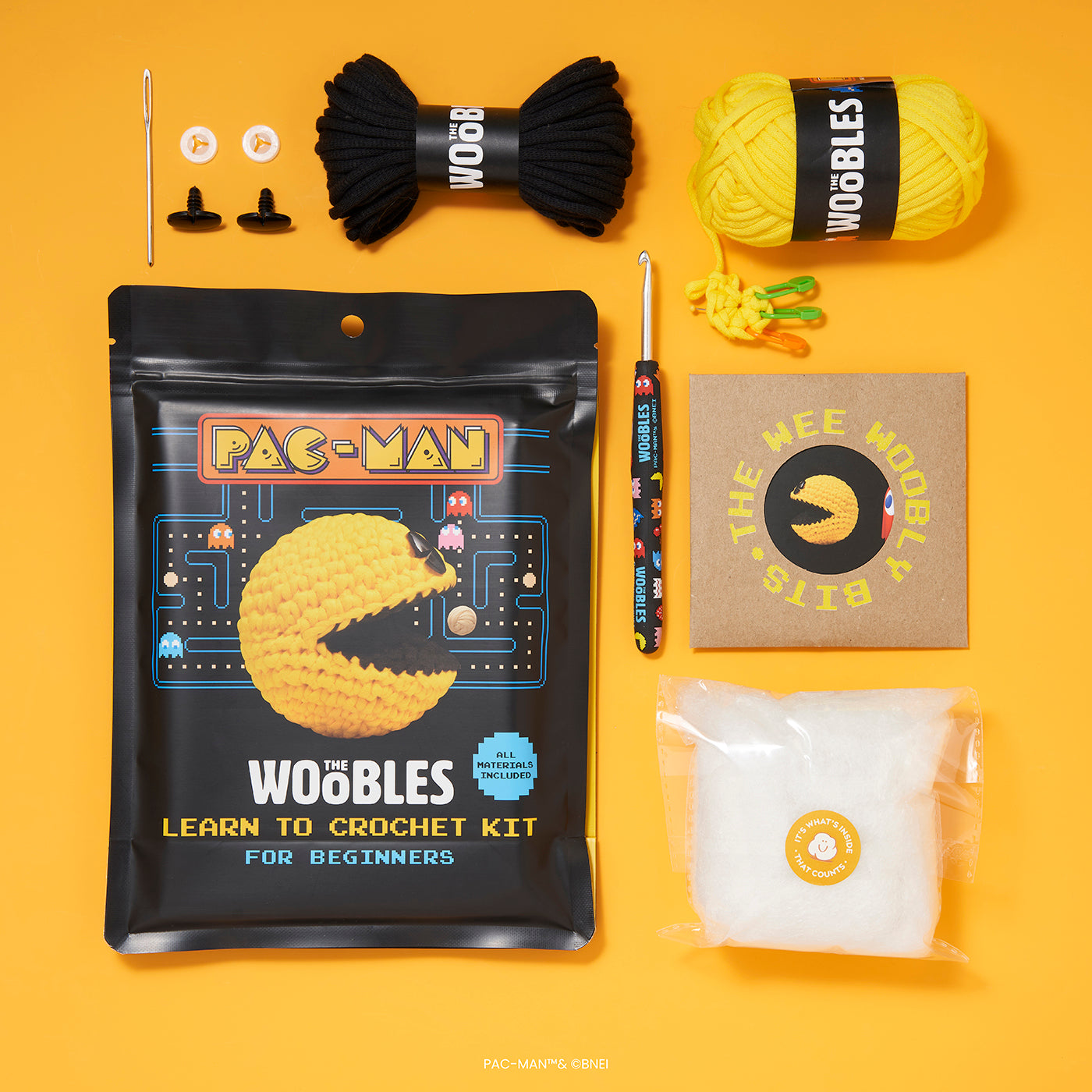 PAC-MAN Crochet Kit | The Woobles - Image 2