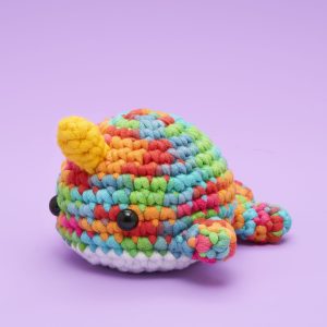 Rainbow Narwhal Crochet Kit | The Woobles