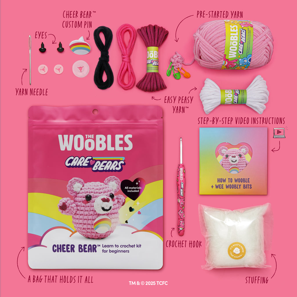 Cheer Bear™ Crochet Kit for Beginners | The Woobles - Image 4