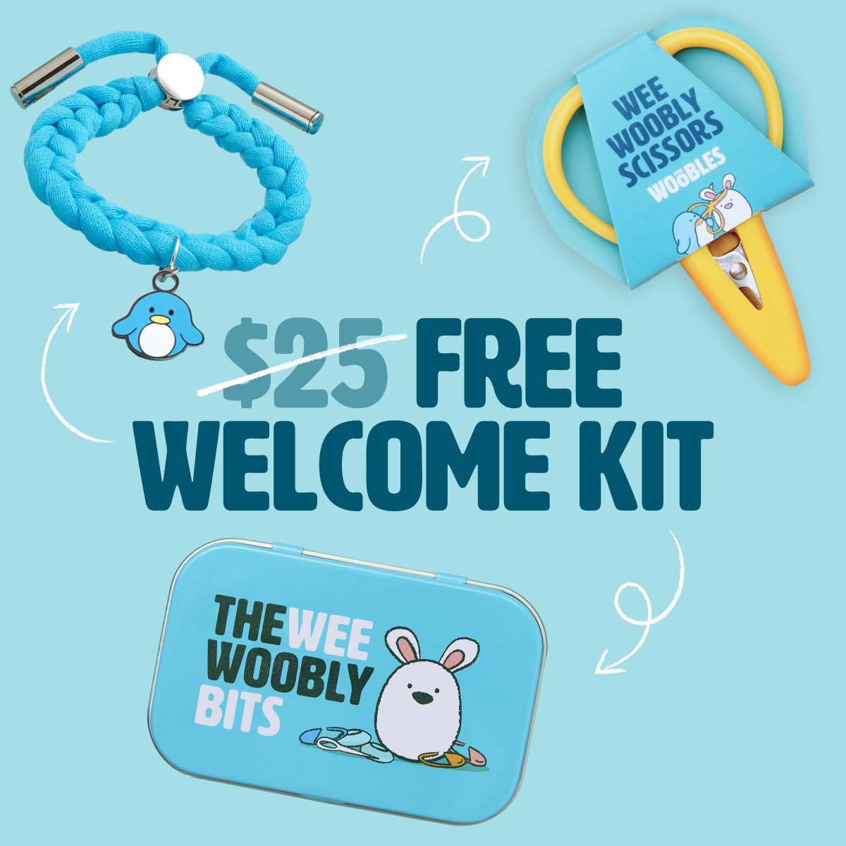 Fred the Dinosaur Crochet Kit for Beginners with Welcome Charm Bracele - Image 2
