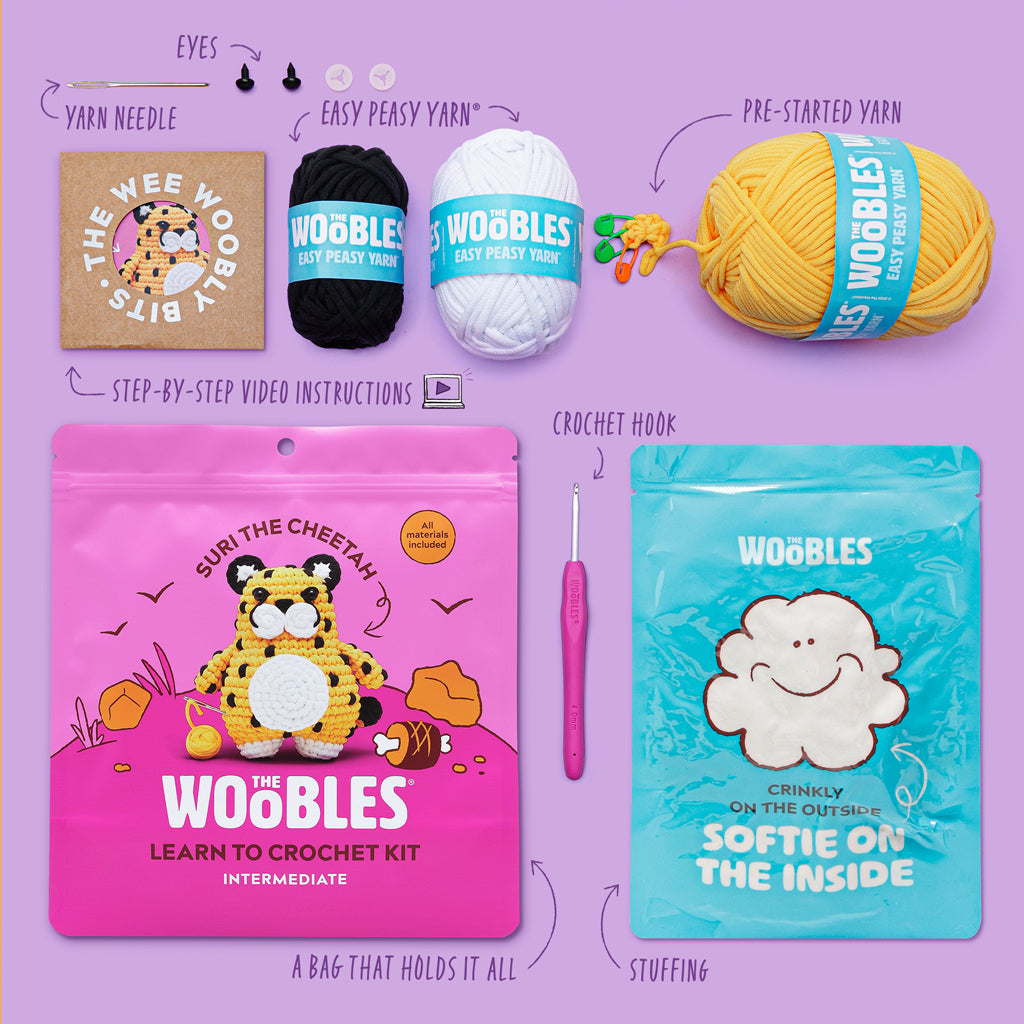 Suri the Cheetah Crochet Kit | The Woobles - Image 2