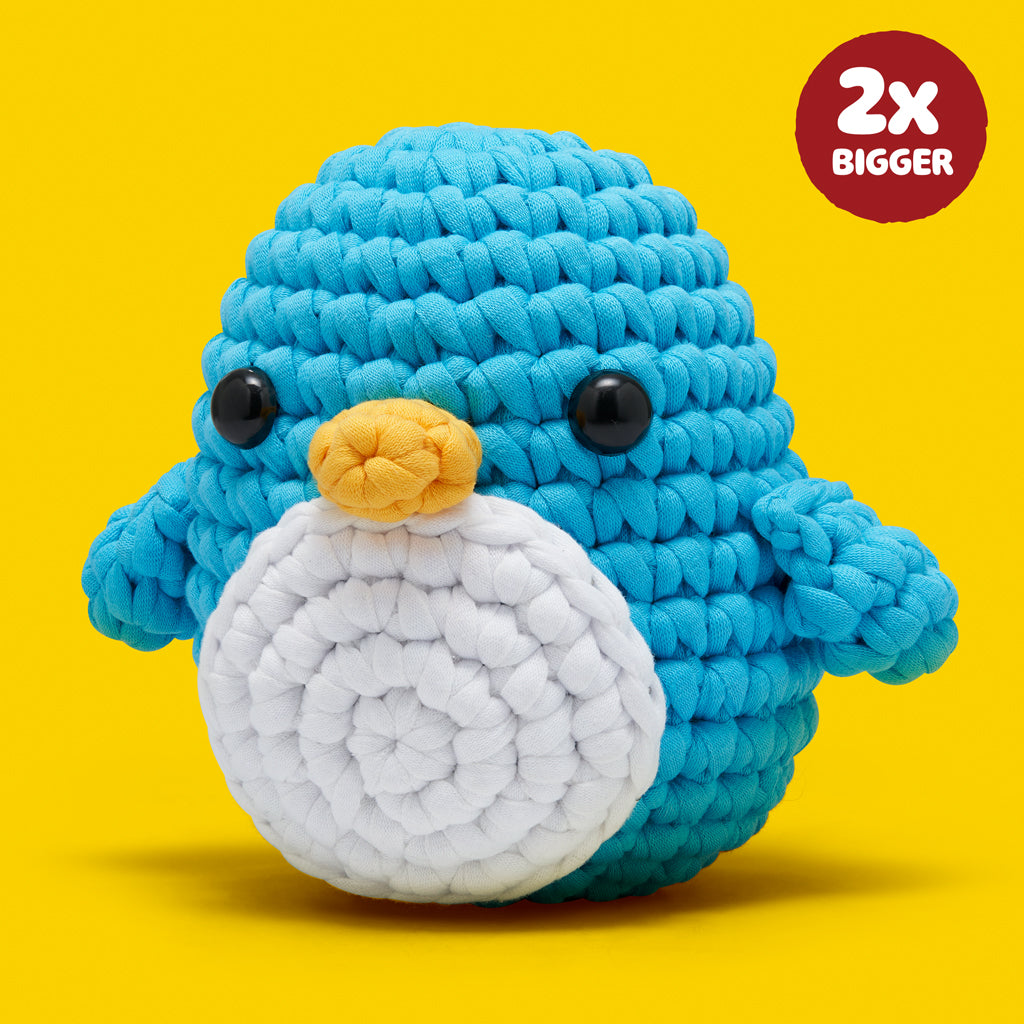 Pierre the Penguin Extra Squeezy Crochet Kit | The Woobles